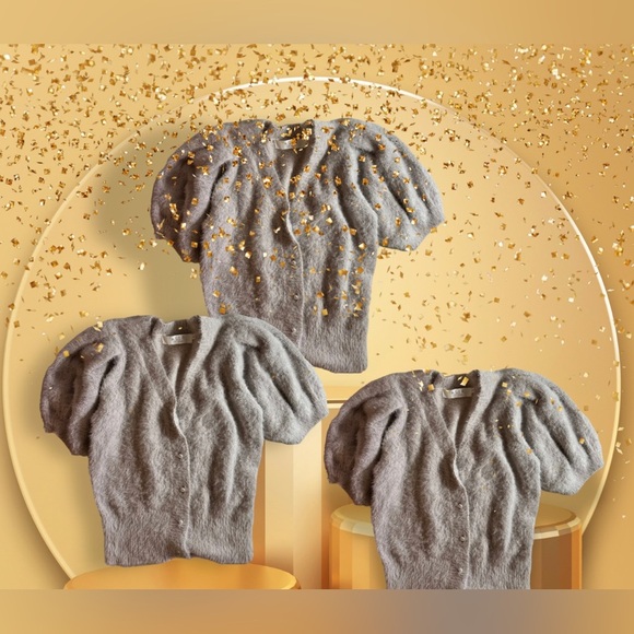 ASTR the label Light Mauve Fluffy buttons Jacket XS nylon and Acrylique - Picture 2 of 16